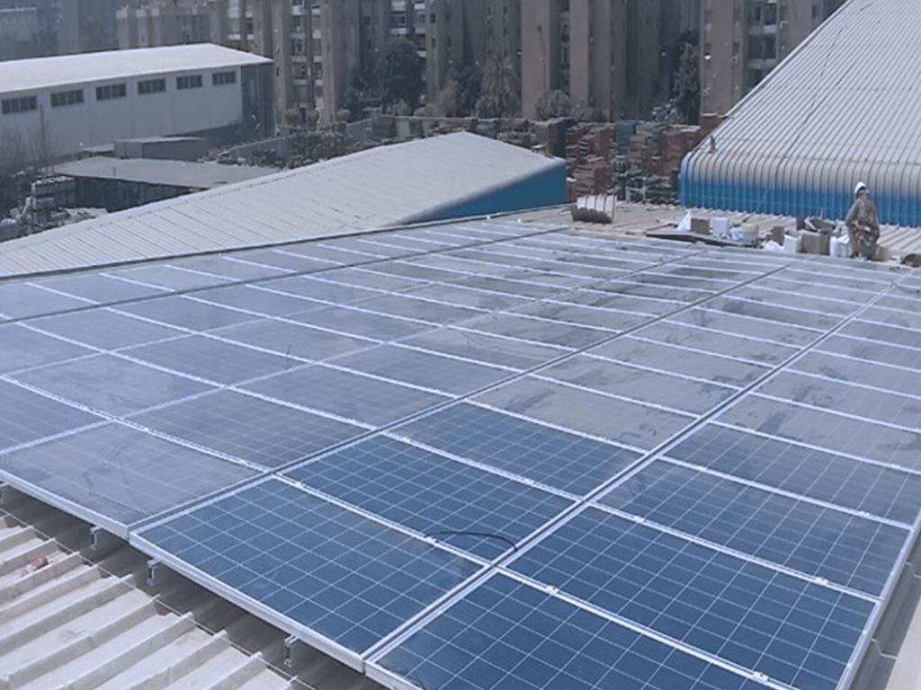 Solar Panels at Econ Factory Helwan